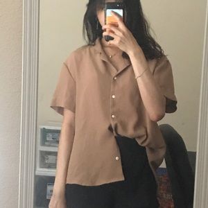 Camel Button Down